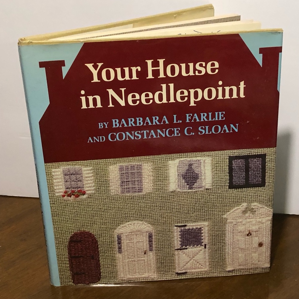 11053 Your House in Needlepoint by Farlie, Barbara 1976 Hardcover w Dustcover
